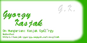 gyorgy kasjak business card